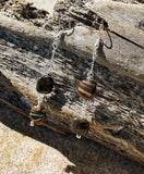 Madagascar Petrified Wood Earrings