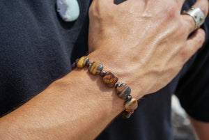 Petrified Wood from Madagascar Bracelete