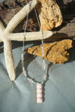 Peruvian Pink Opal, Amazonite Opal and Pink Quartz on a Sterling Silver Necklace