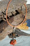Petrified Wood and Agate Rope Necklace