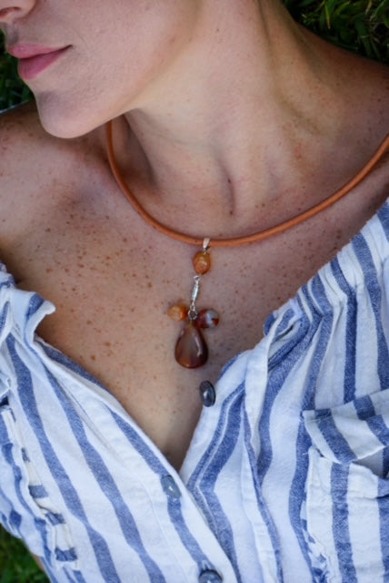 Agate Rope Necklace
