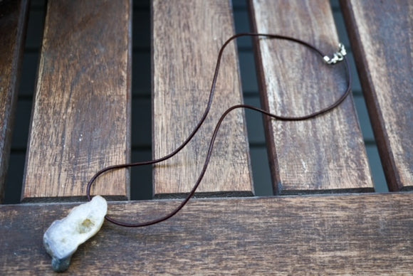 Agate Drop Rope Necklace