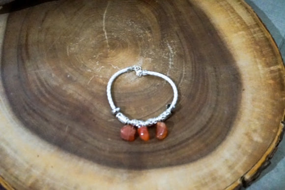 Agate and Rope Bracelet - Available Necklace to Match