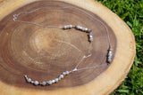 Agate and Sterling Silver Necklace